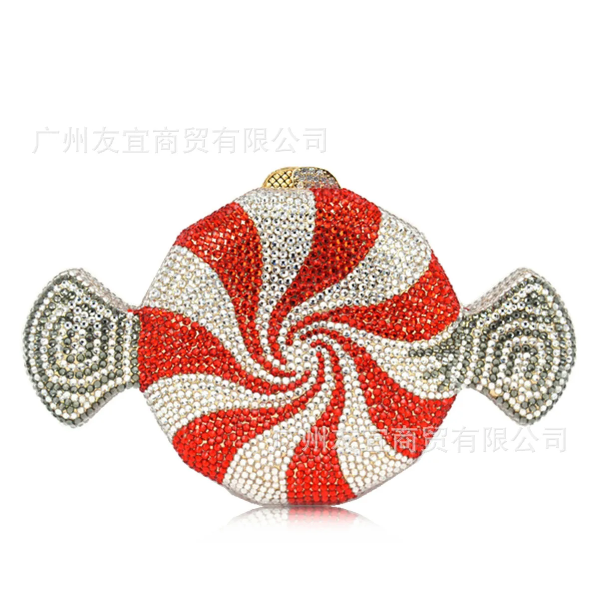 

Candy Clutch Bag Crystal Full Diamond Small Judith Style Fashion Metal Dinner Bag Bolso De Fiesta Pochette Elegante Da Cerimonia