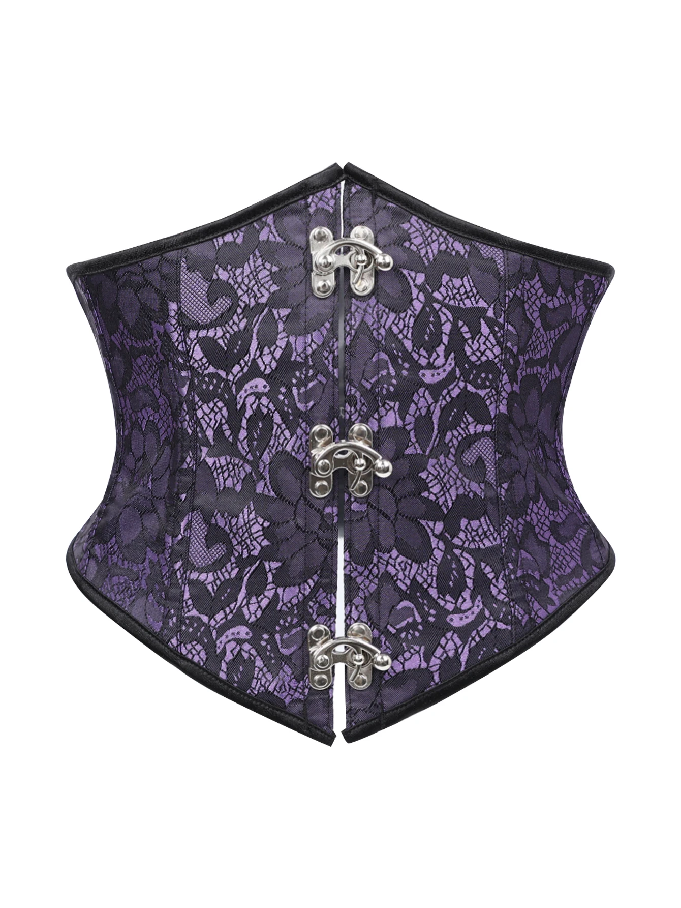 

Готический черно-фиолетовый пояс с поясом-ремешком