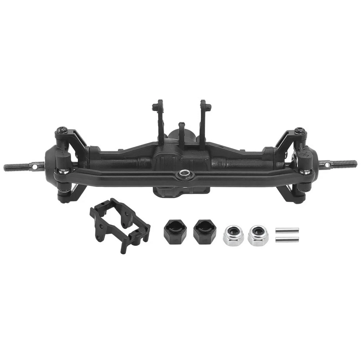 Front Axle Set Complete with Servo Mount for 1/18 Traxxas Trx-4M Trx4M RC Crawler Upgrade Parts