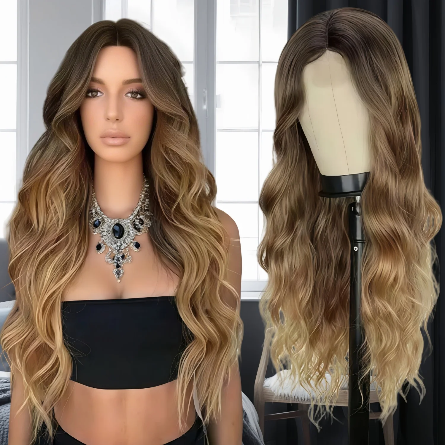 Рисунок 3 - 26-дюймовый синтетический парик спереди