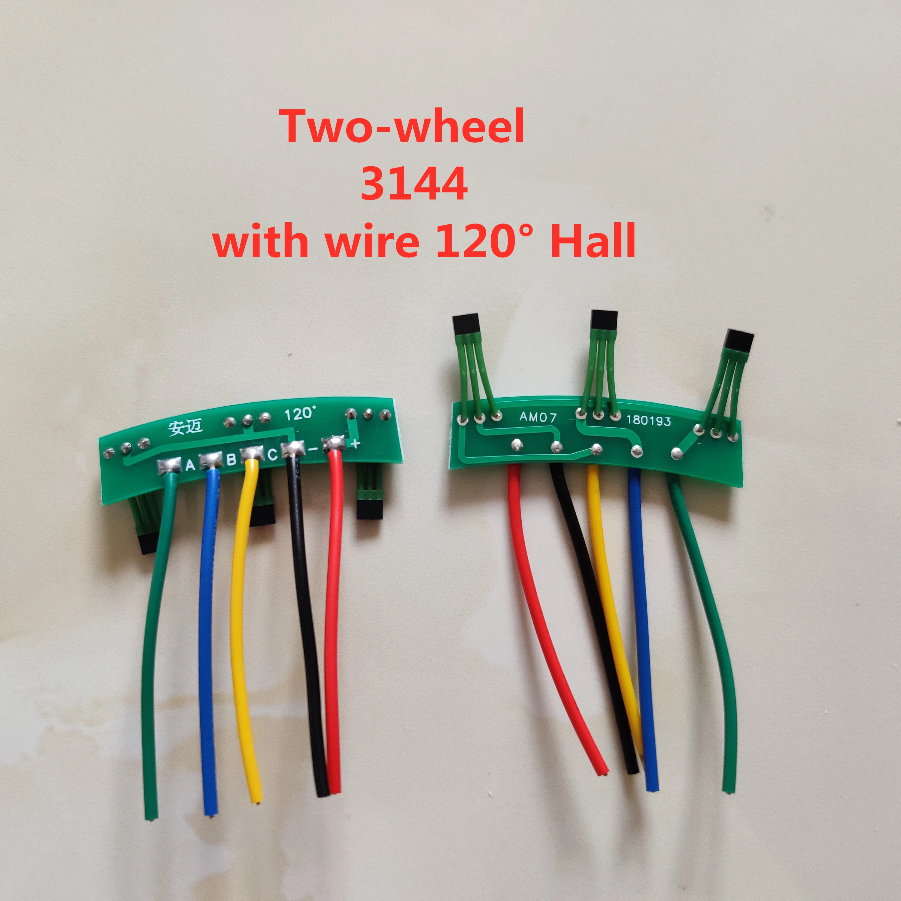 5pcs Two-wheel Electric Vehicle Motor Hall Plate Element 3144 41F 43F 413 With Wire 120° Hall PCB