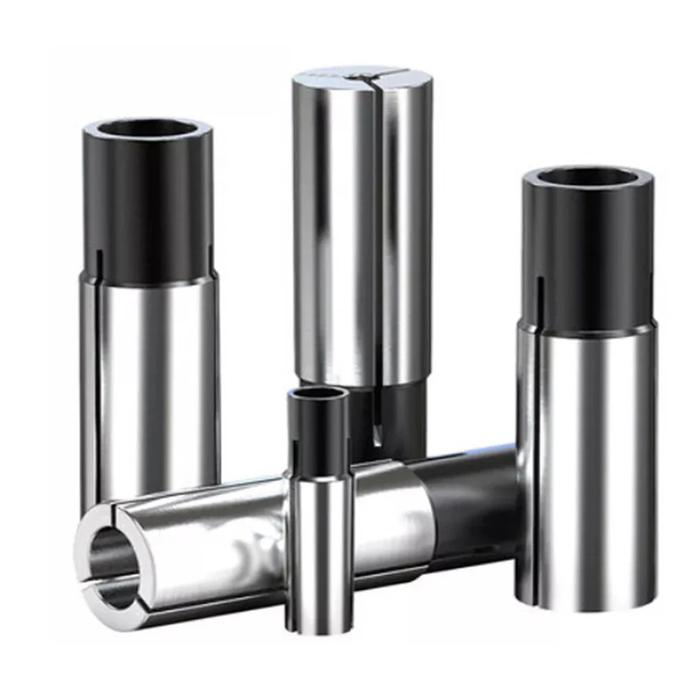 1/2" 1/4" 1/8" Collet Adaptor Shank Reducer Bits CNC Spindle Router 4/6/8/10mm Collet Chuck Conversion Sleeve Metalworking