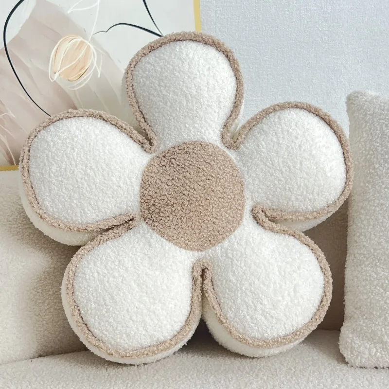 

Flower Pillow Sofa Living Room Cushion Sunflower Bay Window Decoration Petal Luxury Bed Headrest Pillow Backrest Pad PP Cotton