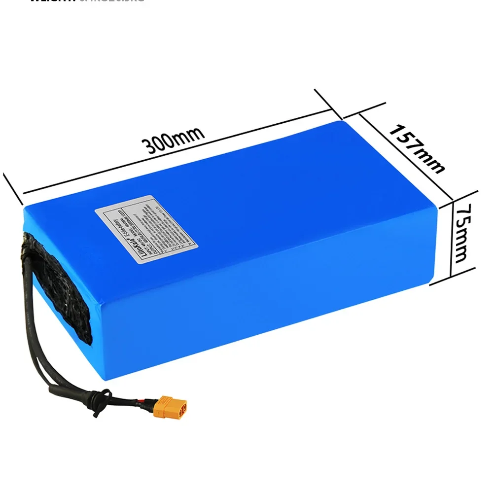 LiitoKala 48V 35Ah 21700 5000mAh 13S7P Lithium Battery Pack 48V35AH 1500W electric bicycle battery Built in 30A BMS T/XT90/XT60