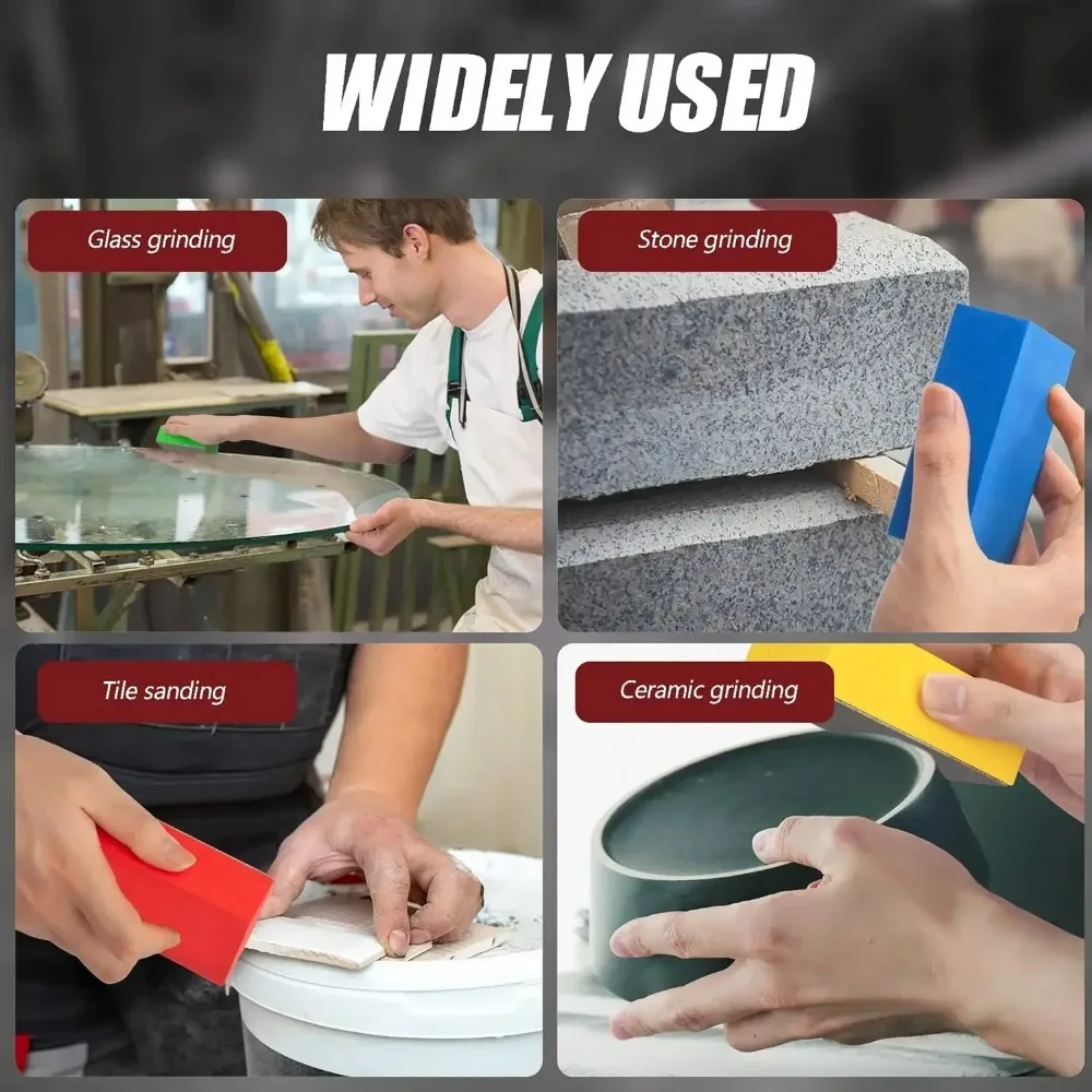 4PCS Diamond Hand Polishing Pads Porcelain Trimming Tool for Sanding Ceramics Glass Tile Concrete Stone Marble Granite