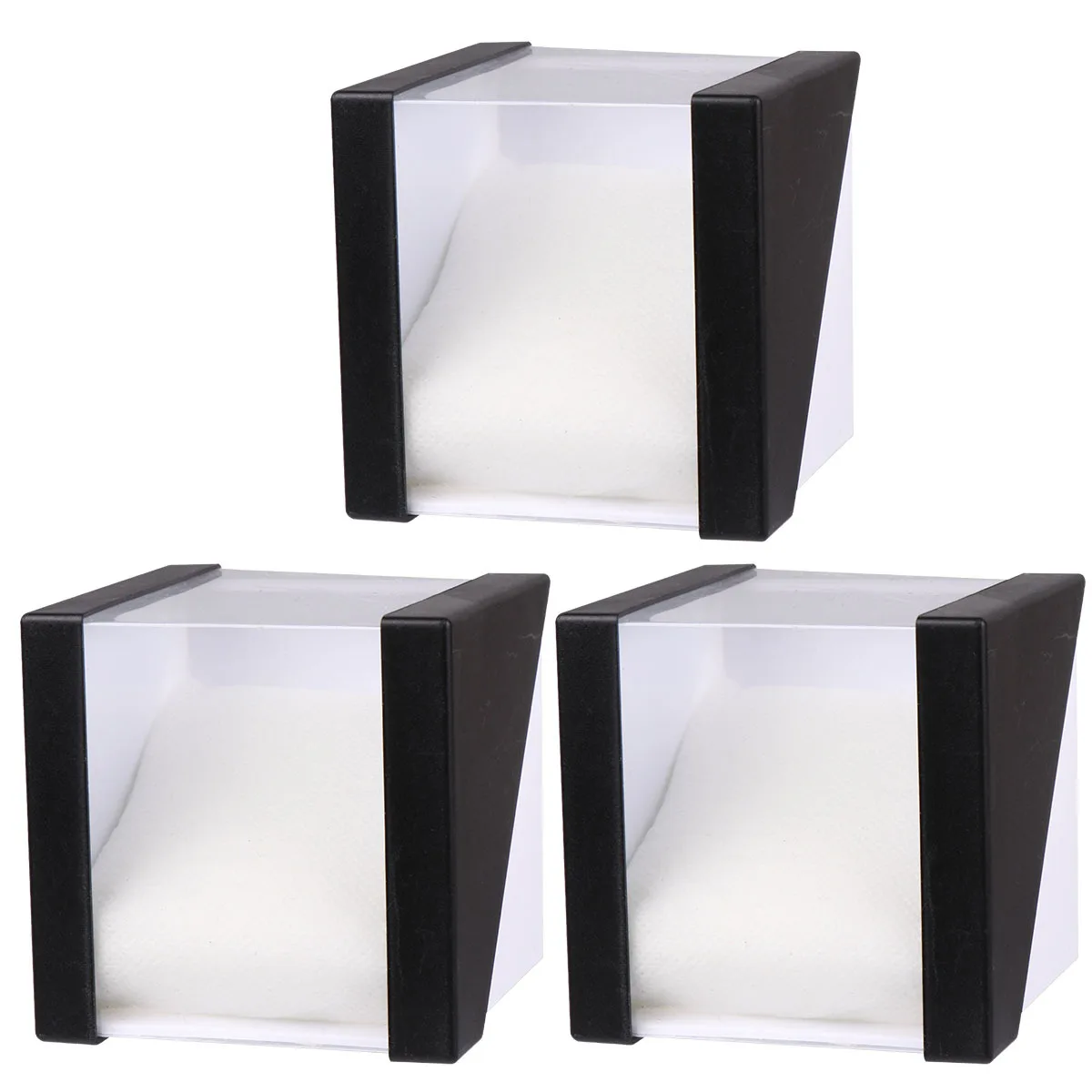 

3Pcs Plastic Watch Storage Box Removable Pillow Portable Travel Display Case Jewelry Bracelet Organizer Storage Black