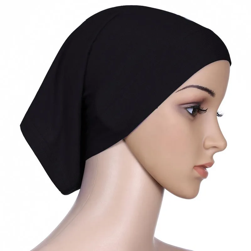 Inner Hijab Cap Muslim Turban Islam Underscarf Undercap Bonnet 25 Color Soft Jersey Stretch Hijabs Tube Caps Turbante Mujer