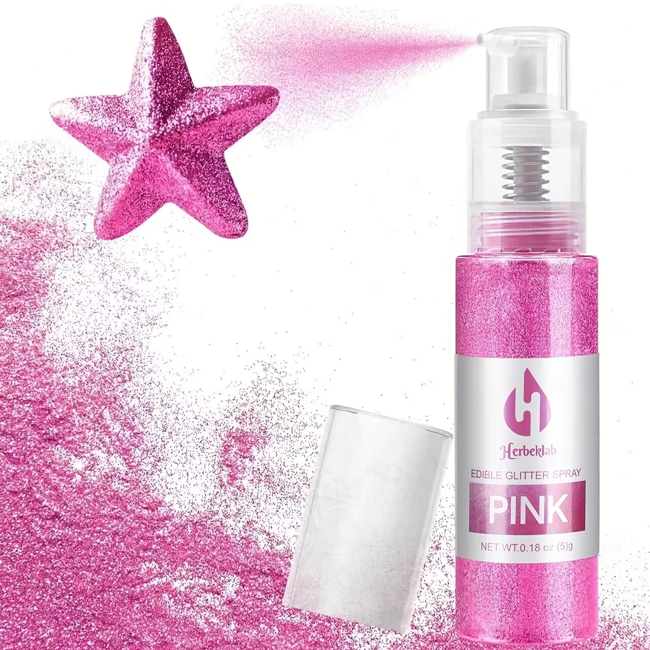 Cake Decorating&DIY Crafts Glitter Spray Lust Birthday Decoration Halloween Glitter Powder Suitable for Resin Art, Nail Polish