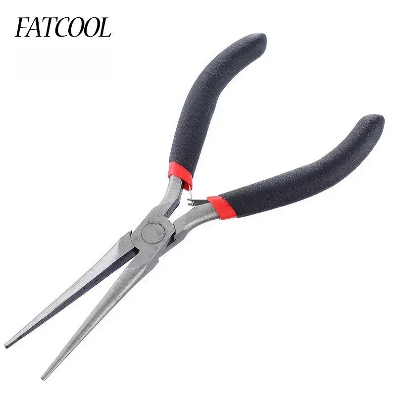 FATCOOL Black Handle Multi-function Long Nose Pliers For Cutting Clamping Stripping Electrician Repair Hand Tools Pliers