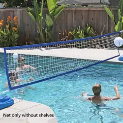 Volleyball Net Portable Supplies with Carrying Bag 15ftx3ft Folding Training Net Practice Net for Outdoor Indoor Pool Beach Lawn
