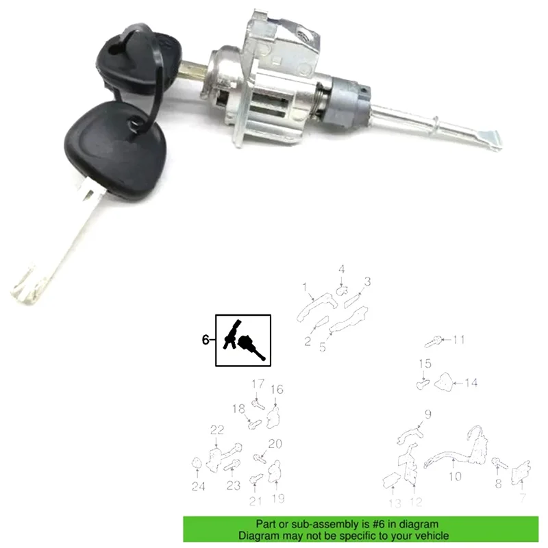 81970D3A00 Cilindro interruttore serrature portiere auto con chiave per Hyundai Tucson 2016-2021 81970D3B00