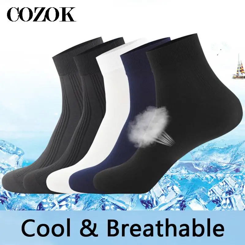 10 Pairs High Quality Dress Socks Men\'s Male Black Business Men Socks Summer Autumn Thin Breathable Sock Crew Calcetines Hombre