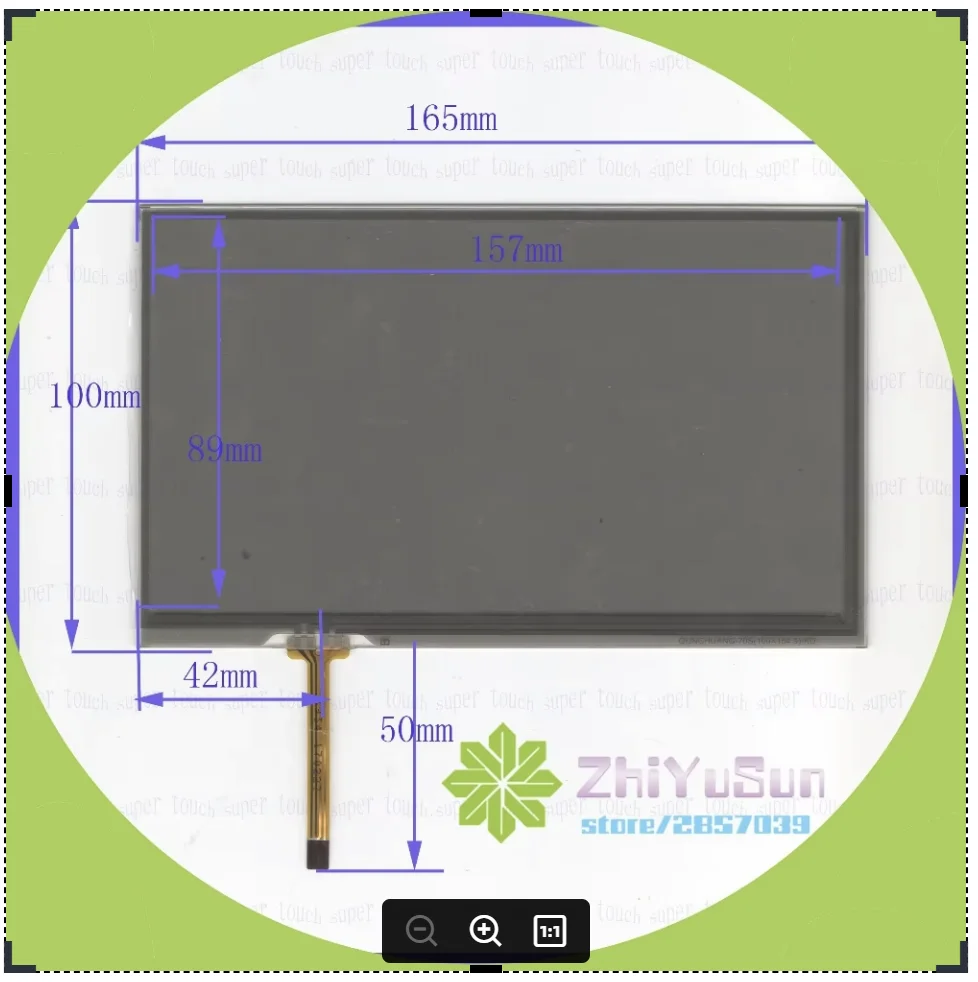 

NEW 7inch 4 lins Touch Screen For GPS CAR 165mm*100mm touchsensor 165*100 touchglass digitizer QUNCHUNAG-70S
