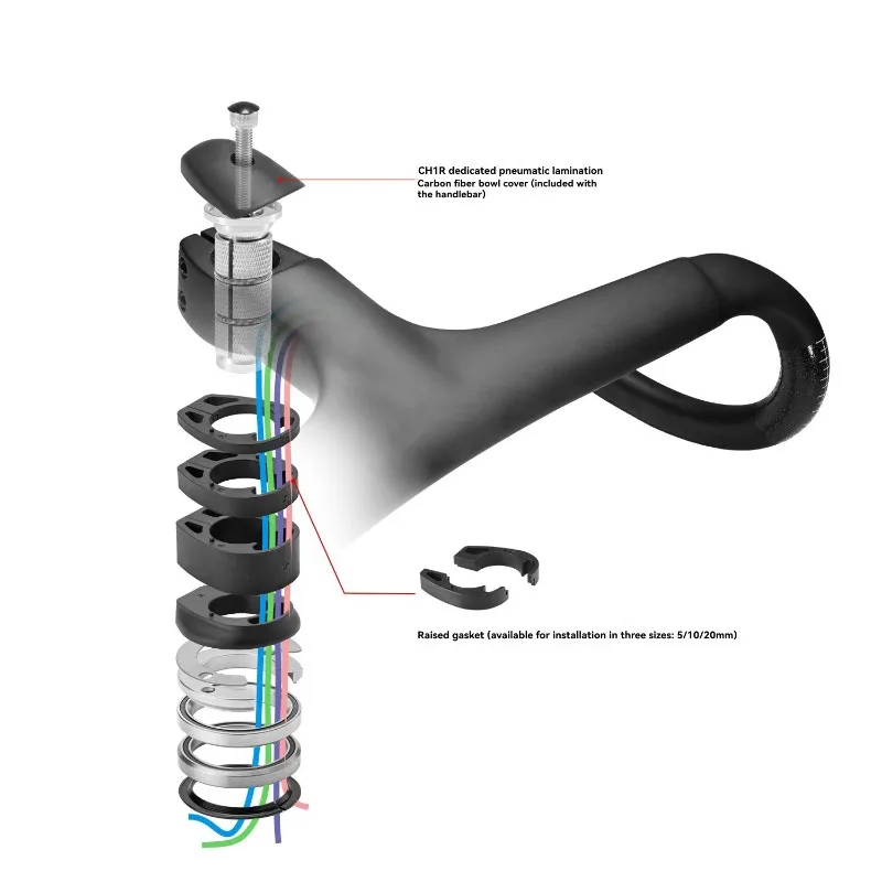 

AA75-Bike для гарнитуры с линейным подшипником, 52 мм, внутренний велосипедный кабель, комплект выноса руля для шоссейных велосипедов