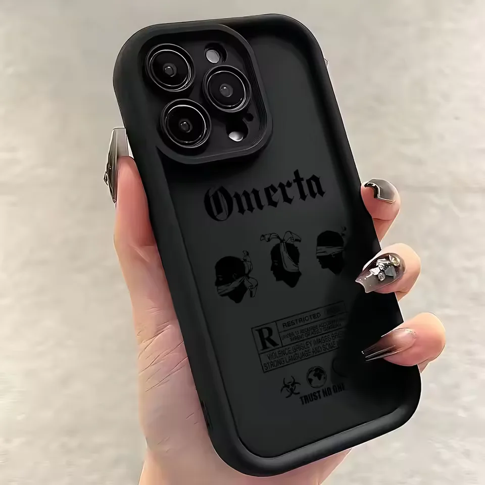 France HIP-HOP Rapper Omerta Maes  For iPhone Case 16 15 14 13 12 11 Pro XR XS Max 7 8 Plus Anti-Drop Phone Y2K Cover