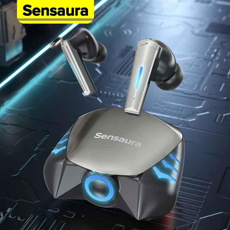 

Sensaura TWS Bluetooth Earphones Wireless Gaming Earbuds In-ear Noise Cancelling Headphones Original Bass HIFI Sound Sport Heads