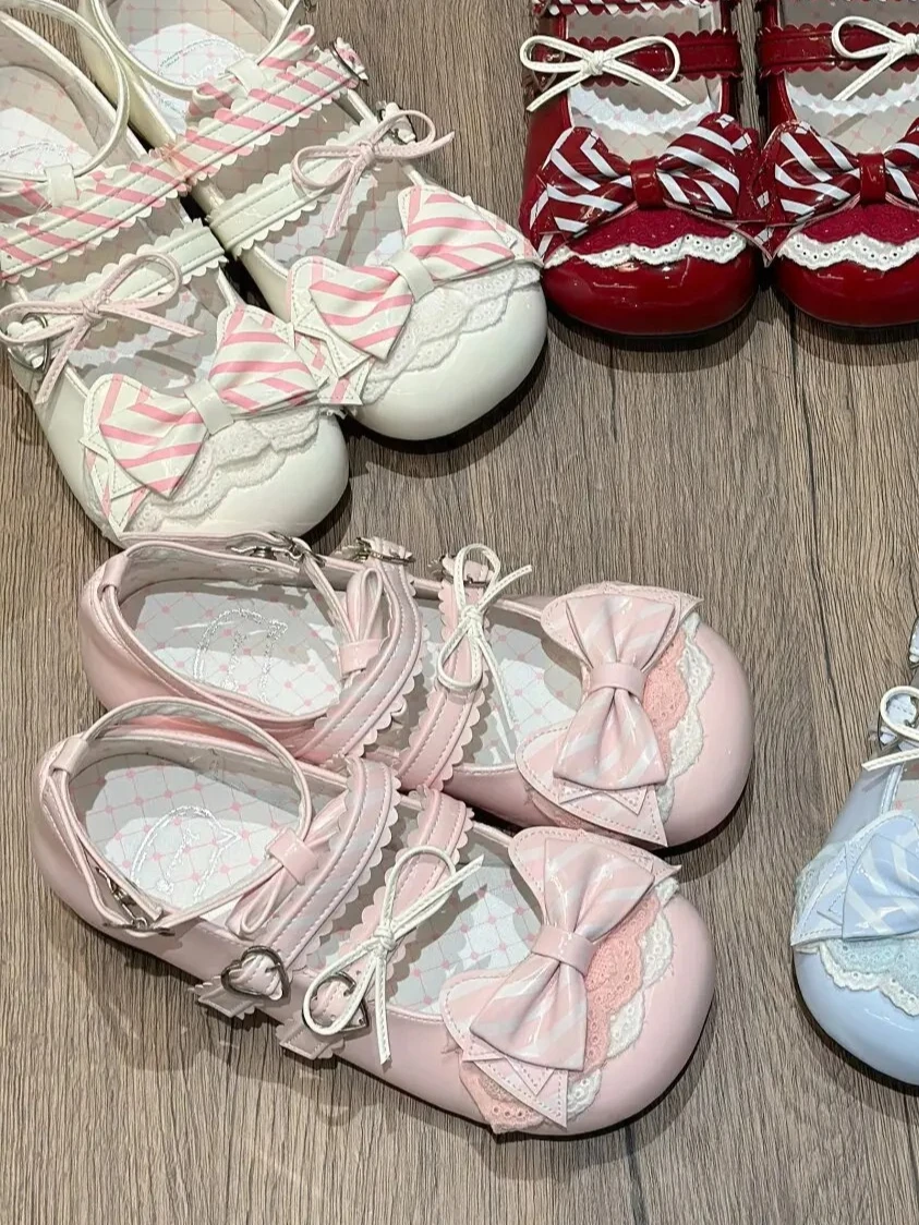 

Оригинальные кожаные туфли Лолита с круглым носком, женские милые японские туфли Мэри Джейн на низком каблуке с ремешками, сладкие туфли для девочек в стиле JK