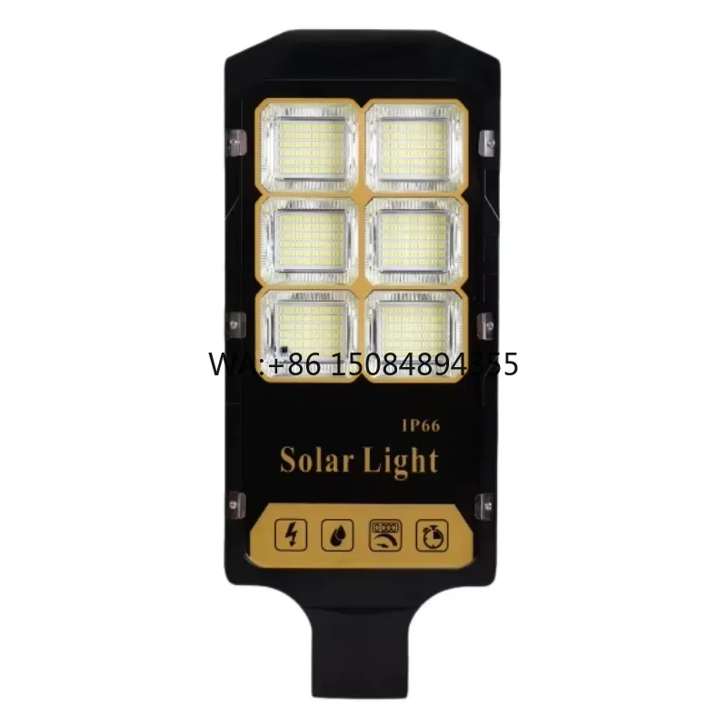 

High-Power IP65 Aluminum LED Solar Street Light Waterproof Remote Control Outdoor Road Lamp