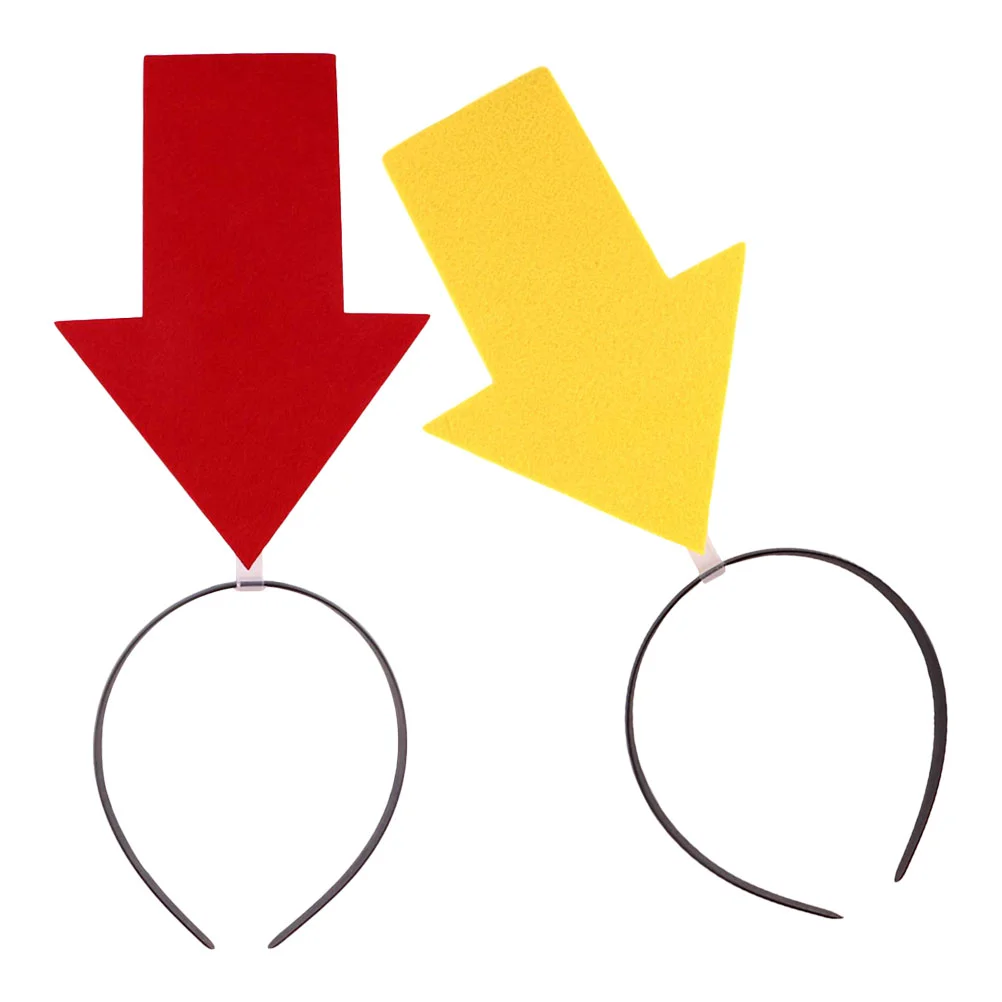 

2 Pcs Novelty Party Headband Carnival Bopper Arrow Halloween Decor For Costume Headbands Make up Plastic