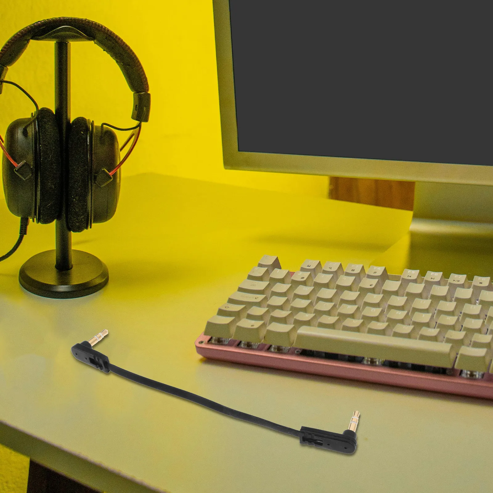 

Аудиокабель Aux 3,5 мм (штекер-штекер) для автомобильной аудиосистемы, удлинитель, ударопрочный, устойчивый к старению, стереоразъем для колонок и динамиков