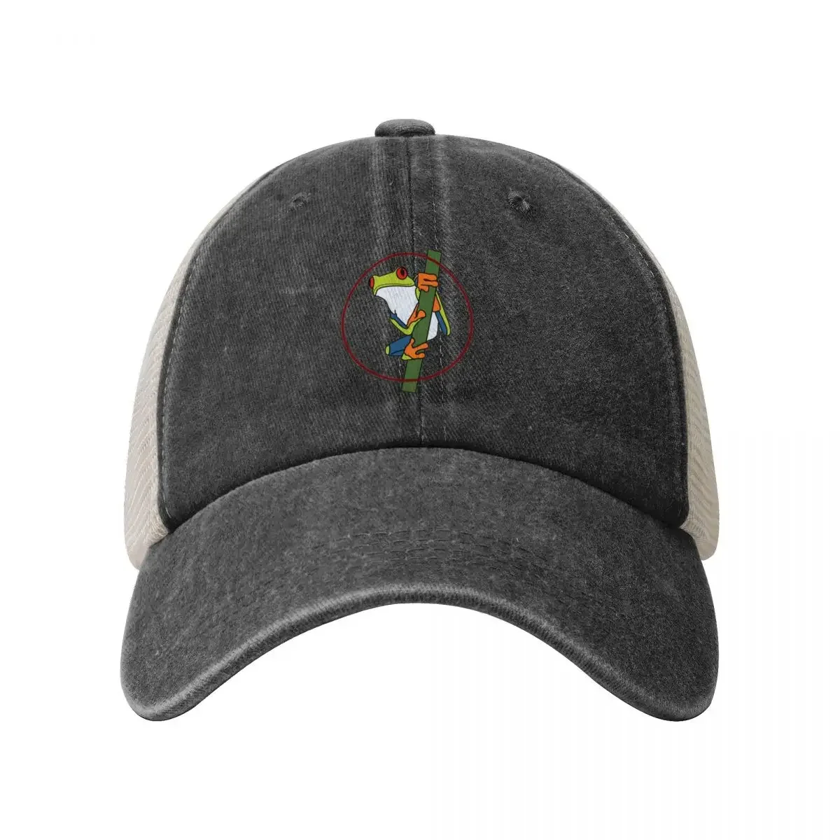 Red-eyed Tree Frog Baseball Cap western Hat Military Cap Man Boy Women's