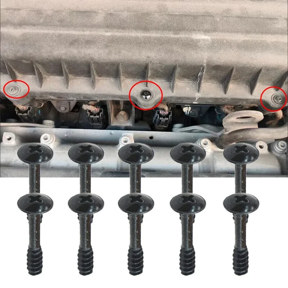 Lot De 10 Vis Universelles Pour Couvercle Filtre à Air Voiture – 36,2 X 10,2 Mm – Fixation Solide Acier Noir – Remplacement Standard Multi-Modèles