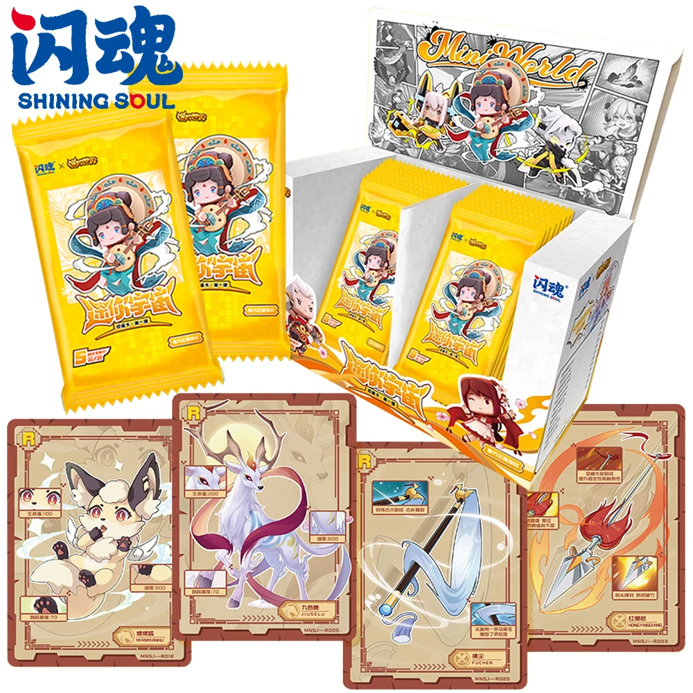 

Новая оригинальная коллекционная карта Shining Soul Mini World, популярная бесплатная игра для отдыха, изысканные наклейки, карты, забавные подарки, игрушки