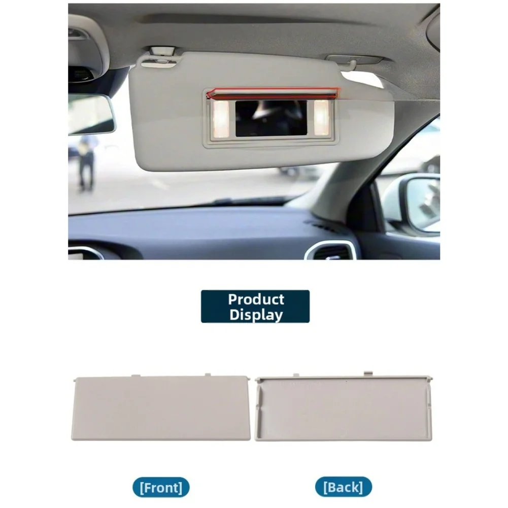 Sun Visor Mirror Sun Visor Cover PC ABS Blend Modern Interior Styling Perfect Fit Integration Easy Installation