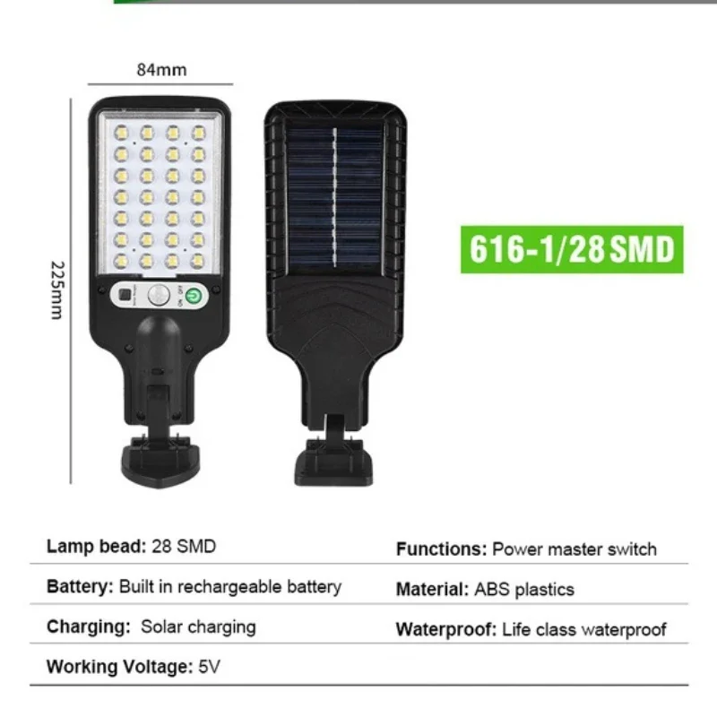 センサー付きソーラーLED街路灯,人体誘導,庭,家庭,照明,リモコン,小さな壁,新しい