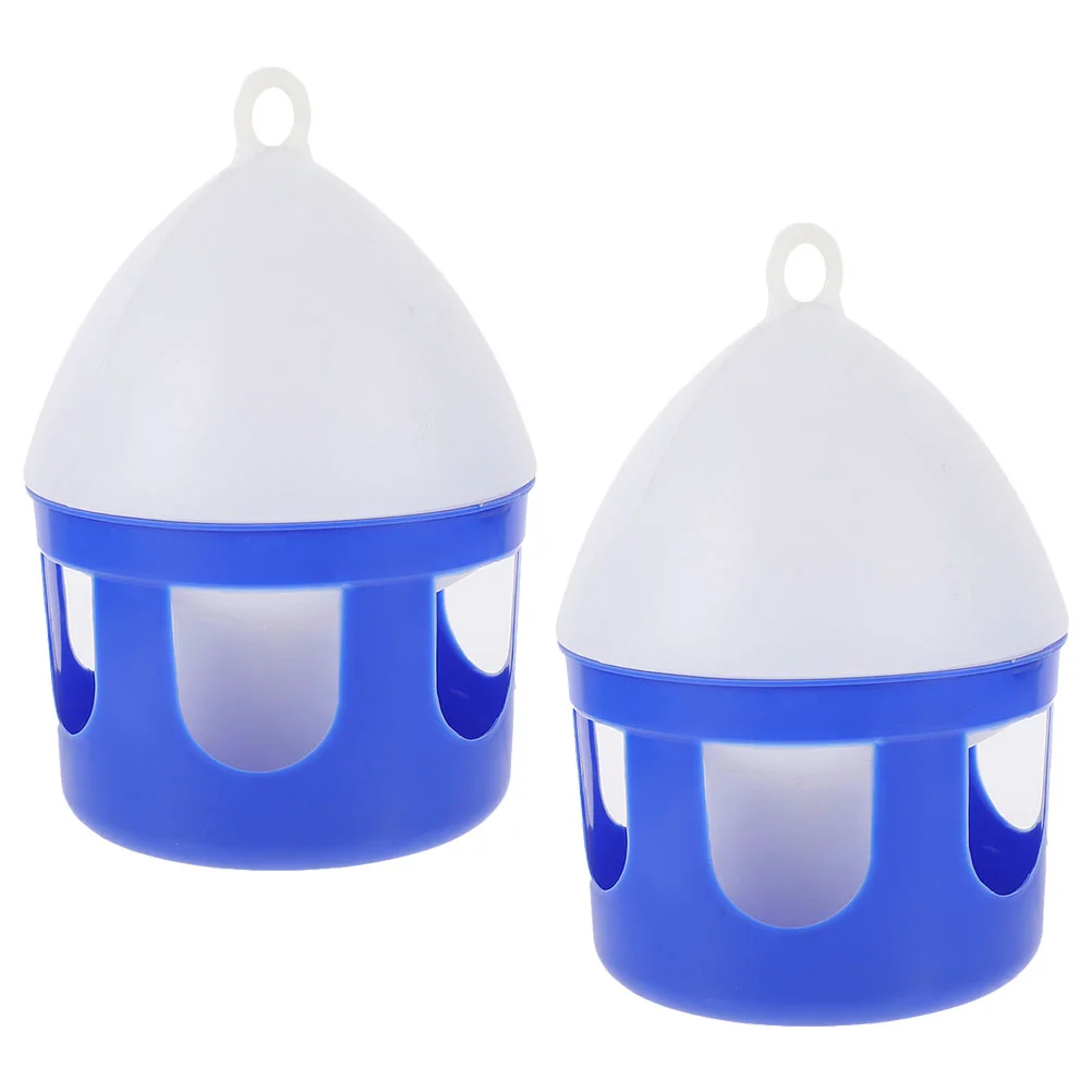 2 Pcs Pigeon Supplies Bird Drinking Fountain Pet Water Container Convenient Feeder Kettle Jug Feeding Device Pvc