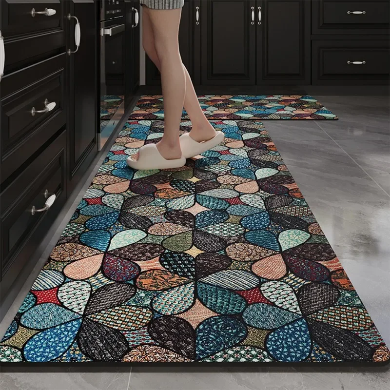 

Absorbent Non-slip Floor Mat, Long Kitchen Rug, Home Decoration, Water-Absorbent Area Rugs, Diatom Mud