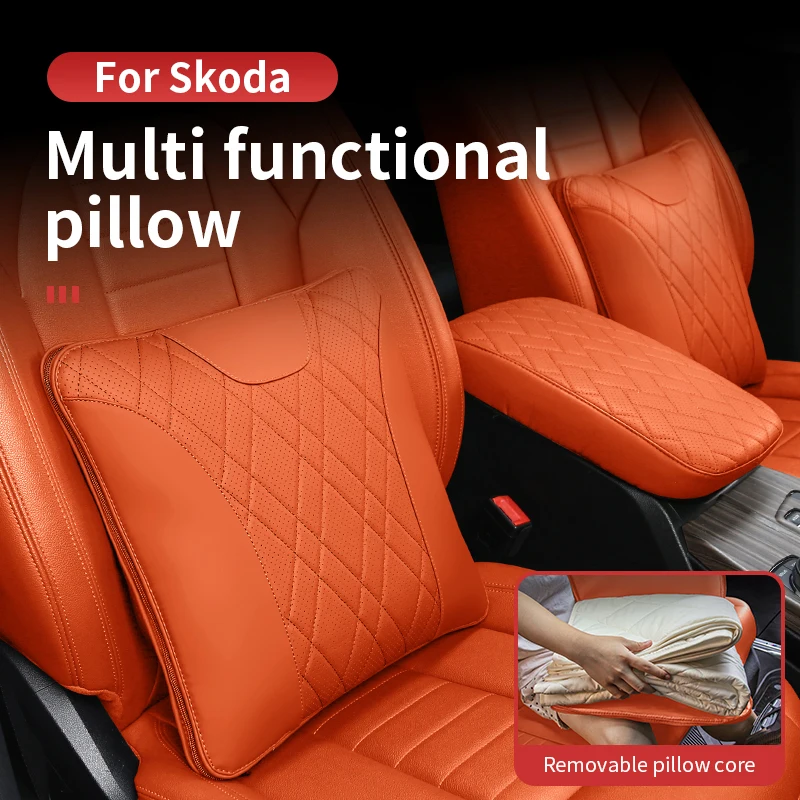 

Для Skoda Многофункциональная подушка, четырехсезонное прочное, легко моющееся и неstuffed маленькое одеяло, незаменимое для вашего автомобиля.