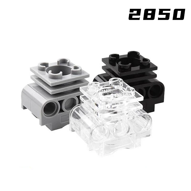 Rainbow Pig MOC Parts 2850 Engine Cylinder with Side Slots Brick Building Block Particle DIY Kid Brain Game Toy Birthday Gift