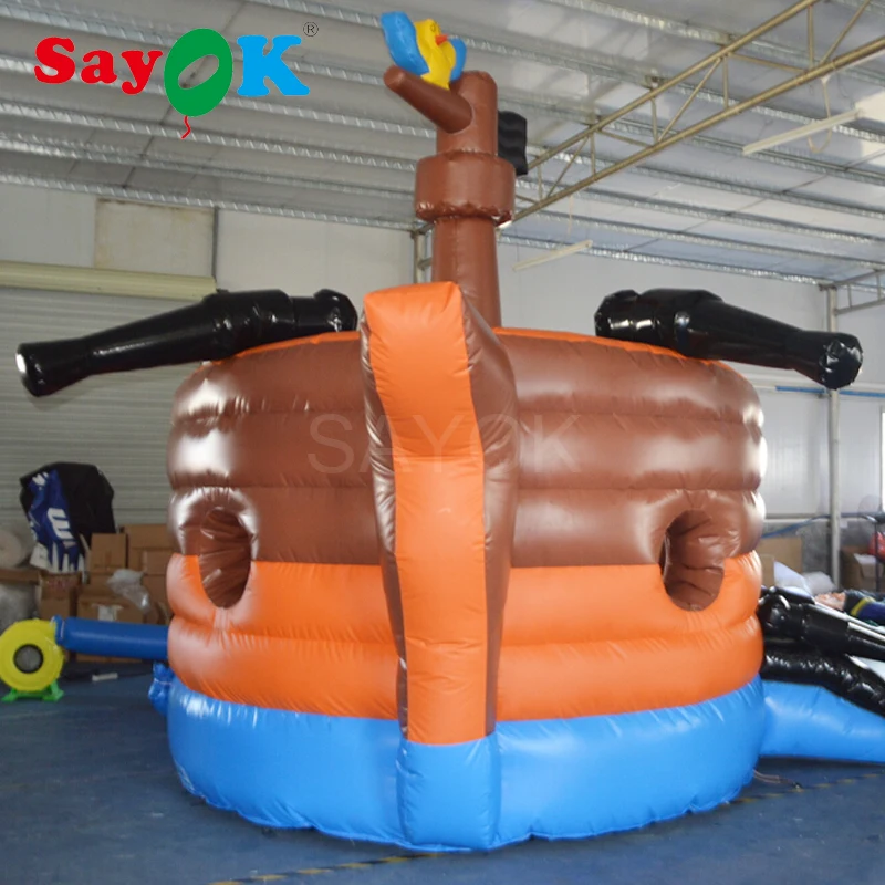 SAYOK-Inflável Pirate Ship Bounce House, saltitante com ventilador de ar, parque infantil comercial, evento show, 6m