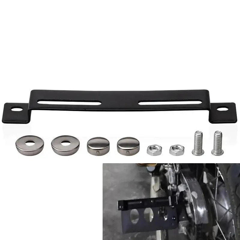 إطار حامل لوحة الترخيص للدراجات النارية أرقام لوحات كتيفة ثابتة ملحقات تعديل عالمية #3