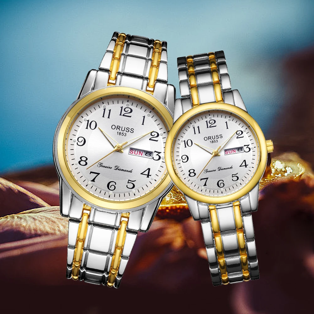 Новые романтические часы для пар, корейская версия, индивидуальный нишевый подарок, пара стильных повседневных простых часов