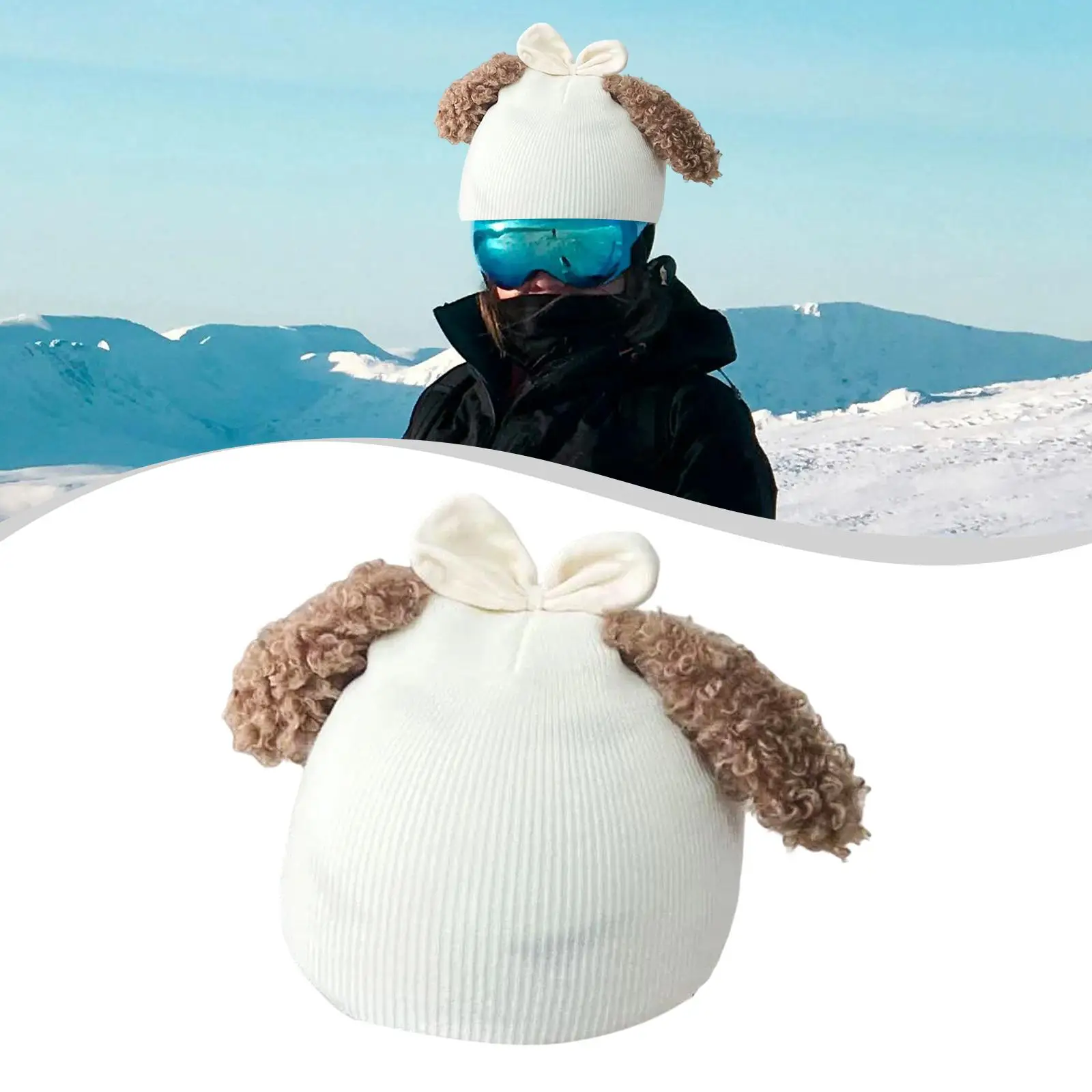 

Ski Helmet Cover Winter Sports Accessories Snow Board Helmet Cover Cycling Headgear Decor for Photo