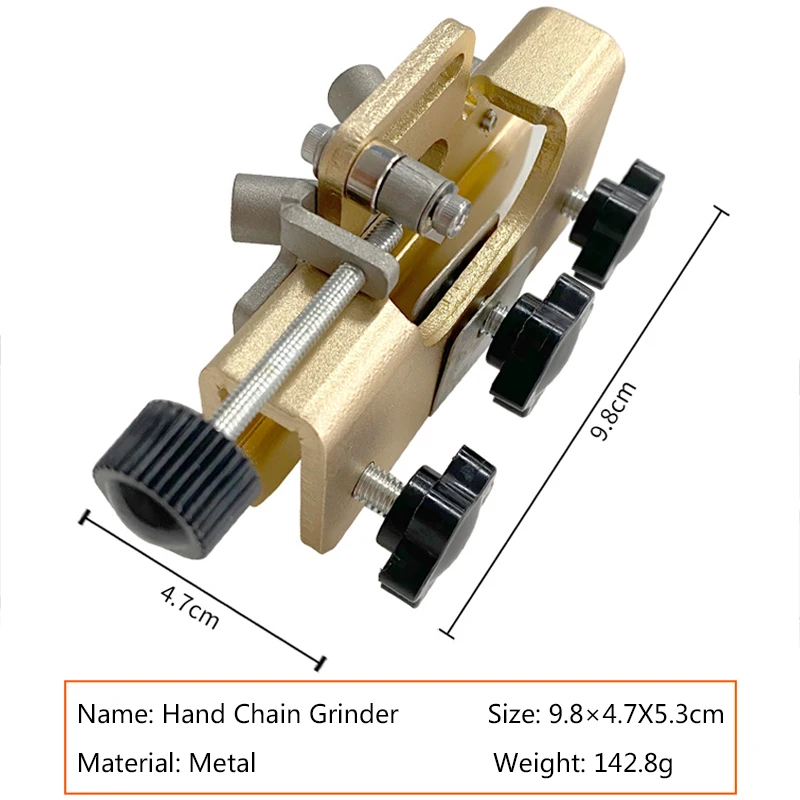 Portable Chainsaw Sharpener Hand-shake Chain Grinder With Grinder Stones Chainsaw Sharpening Jig Chain Saw Drill Sharpen Tool