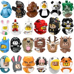 New Styles Animal Fun Figures Unicorn Panda Statue Of Liberty Graduate Saint Medusa Gingerbread Man Building Blocks Model Toys