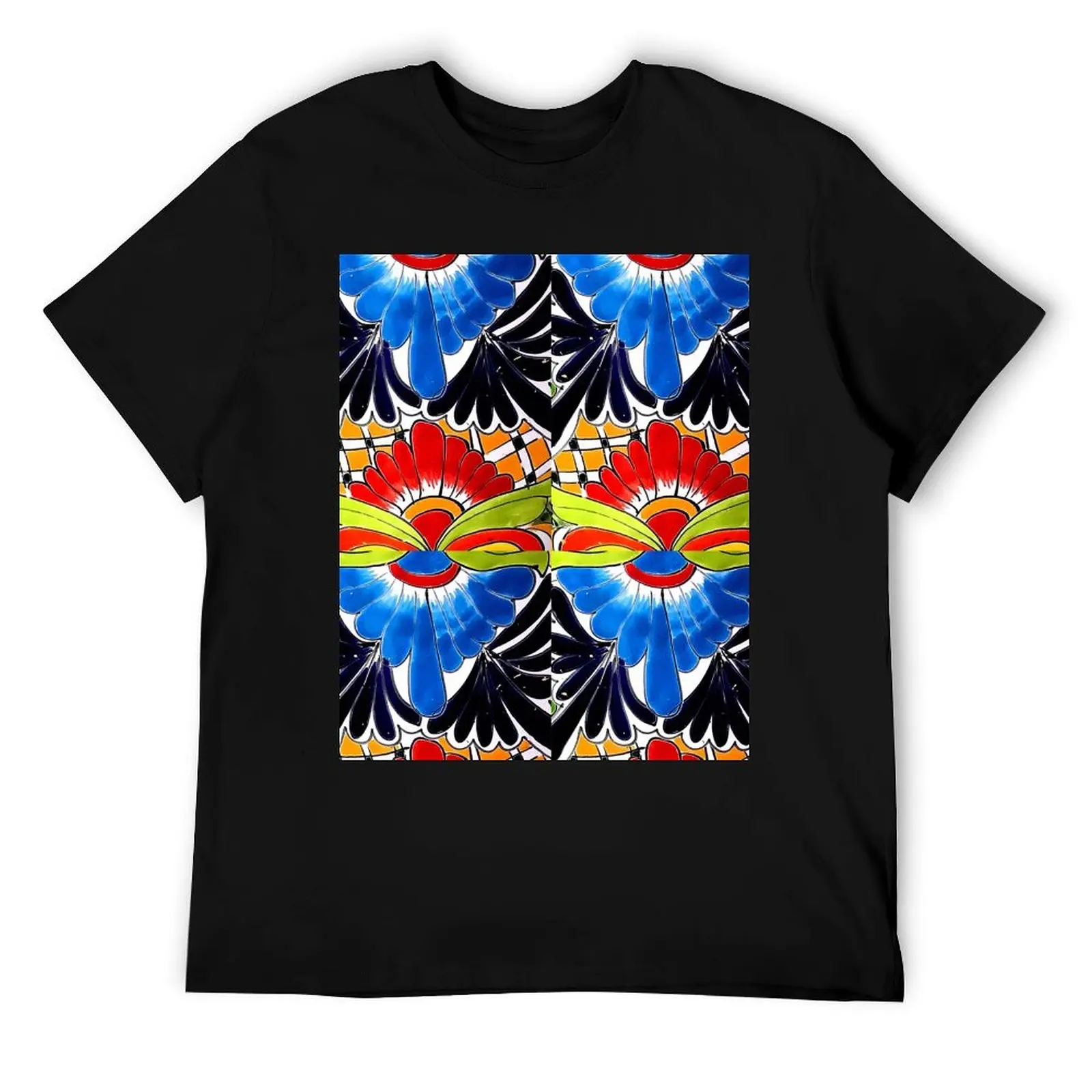 

Blue and Red Talavera T-Shirt essential t shirt t shirt personalised t shirt for man 100 percent cotton T-Shirt