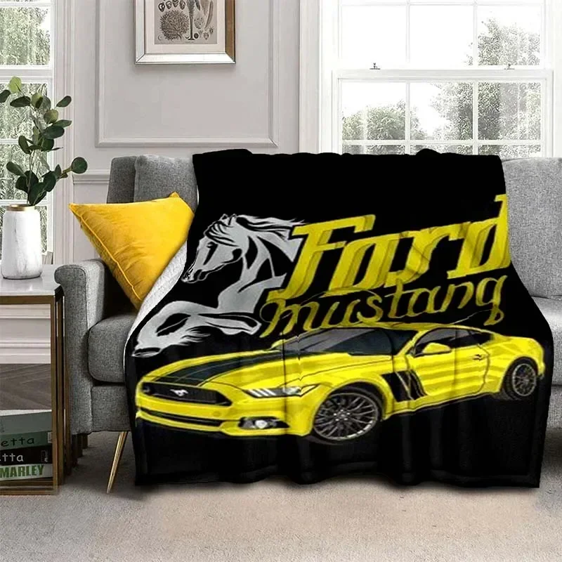 

Фланелевое Одеяло с принтом логотипа машины Mustang может быть изготовлено на заказ для гостиной, спальни, дивана, одеяла для кровати, детского подарка airdrop