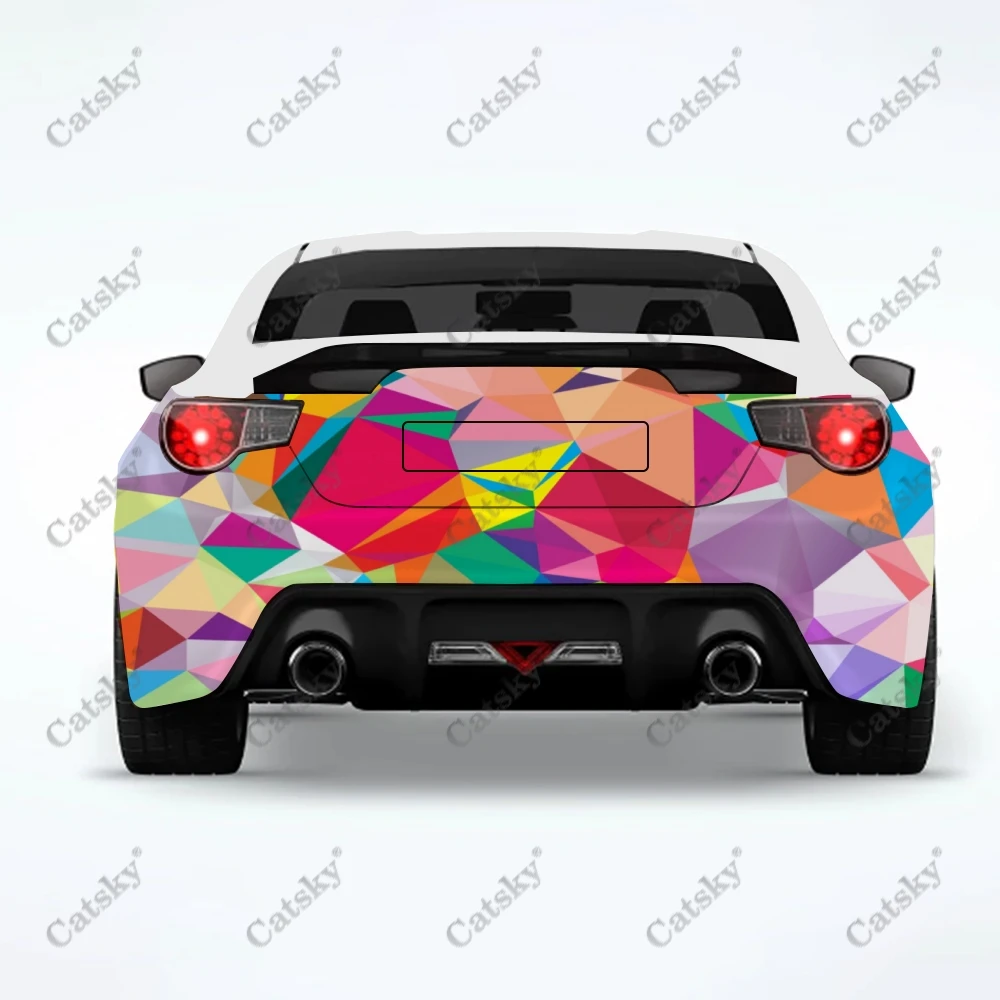 

triangle abstract Car sticker truck rear modification accessories universally suitable for cars truck decals