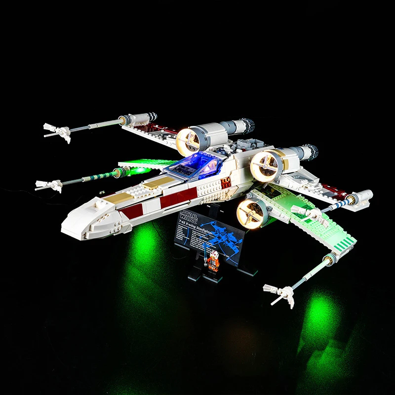 Zestaw oświetlenia LED DIY do LEGO 75355 X-wing Starfighter (tylko oświetlenie LED, bez modelu klocków)