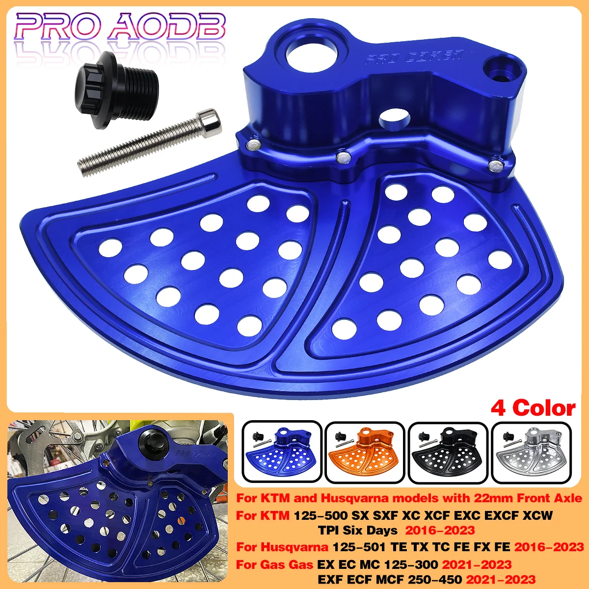 

22mm Front Brake Disc Guard Protector For Husqvarna TC FC TE TX FE FX 125 150 200 250 300 350 400 450 500 501 Gas Gas EX EC MC F