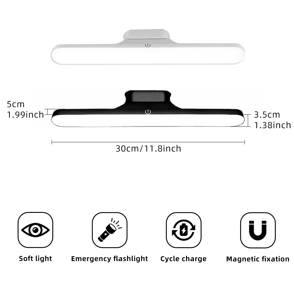 LED Makeup Lamp Light USB Eye Protection Rechargeable Portable Hanging Magnetic Lamp Touch Switch Mirror Light Selfie Light