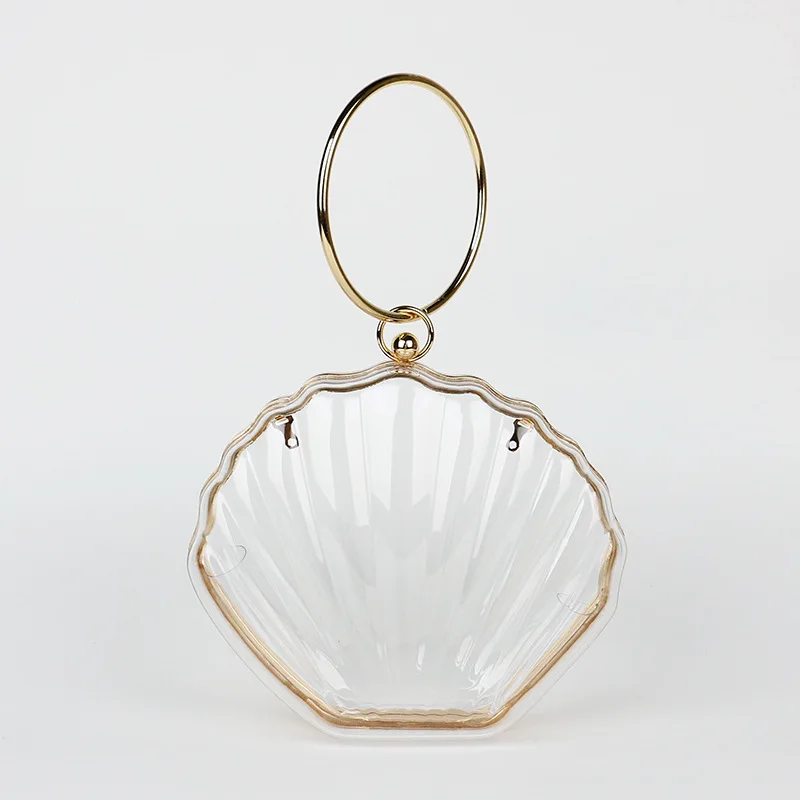 Handbag Shell Bag Women's Bag New Fashion Simple Chain Bag Shoulder Bag All Transparent Crossbody Bag Carteras Para Mujeres