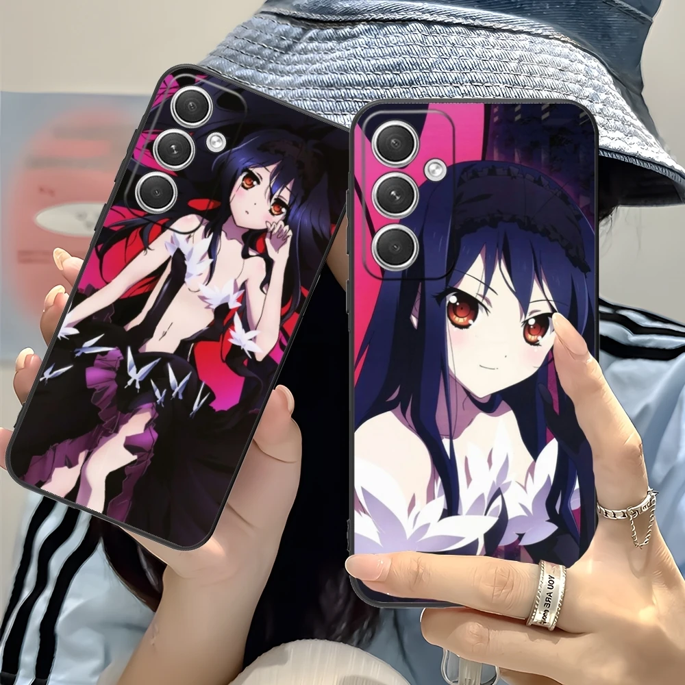 Accel World Kuroyukihime Mobile Cell Phone Case for Samsung Galaxy S24 S23 S22 S21 S20 S10 S9 Plus FE Ultra Lite Black Cover