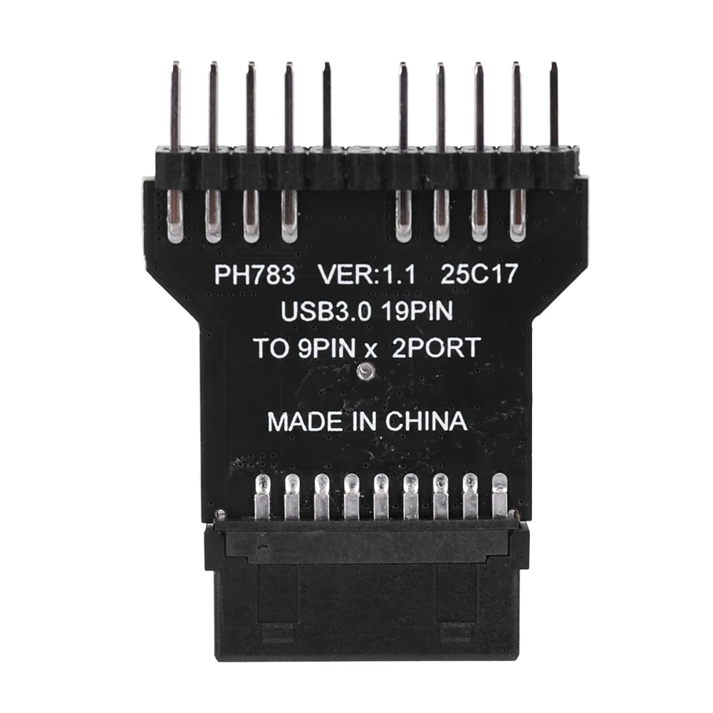 1-10PCS USB 3.0 19PIN Naar USB 2.0 9PIN Interface Header Splitter Moederbord Uitbreidingskaart Interface connectoren voor RGB Lamp Fan
