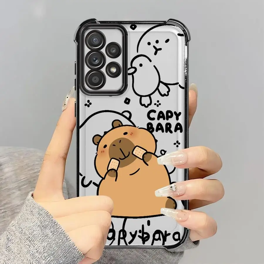 Case for Samsung Galaxy A16 A06 A23 A51 A14 A04 A73 A13 A54 A34 A33 A50 A12 A03 A15 A05 A24 A52 A07 A53 Phone Cover capybara