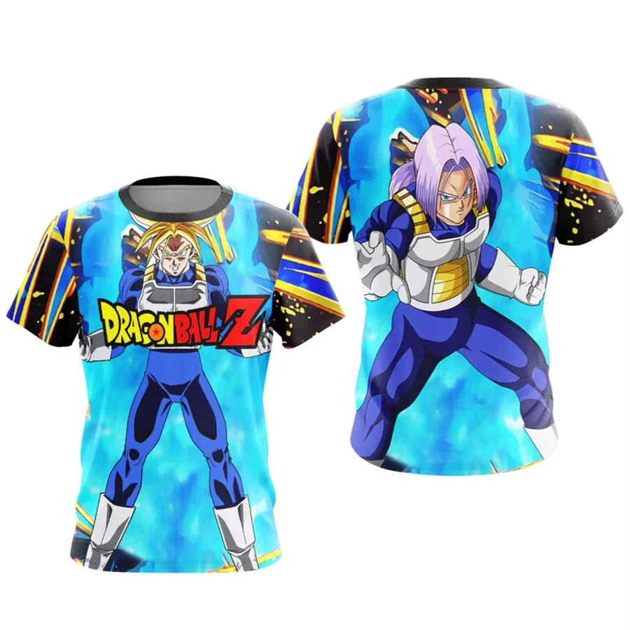 2026 Sommer Dragon Ball Retro Fitness T-Shirt Herren Oversize 3D-Druck Kurzarm Familien-Unisex Kinder-Sportshirt
